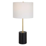 Home Decor Table Lamp Matte Black Metal Base