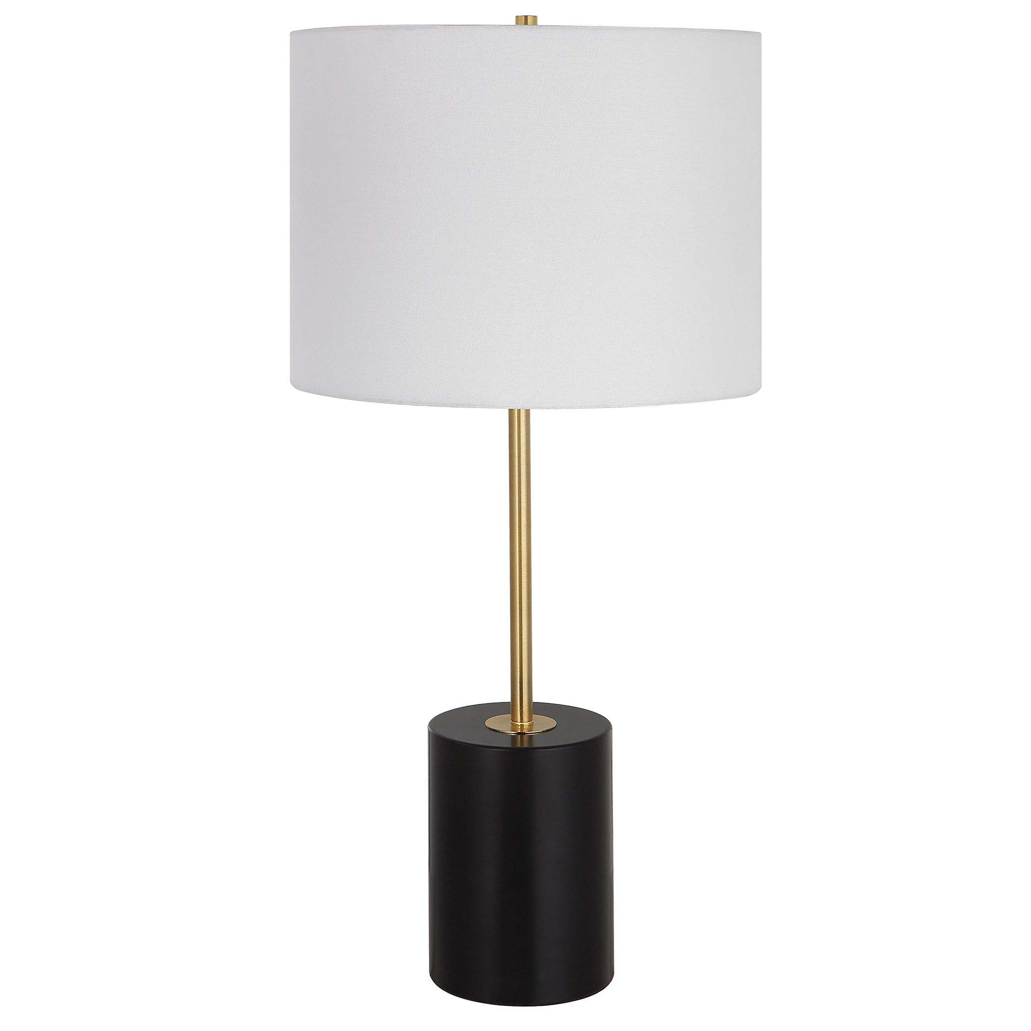 Home Decor Table Lamp Matte Black Metal Base