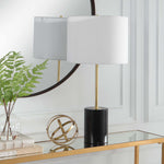 Home Decor Table Lamp Matte Black Metal Base