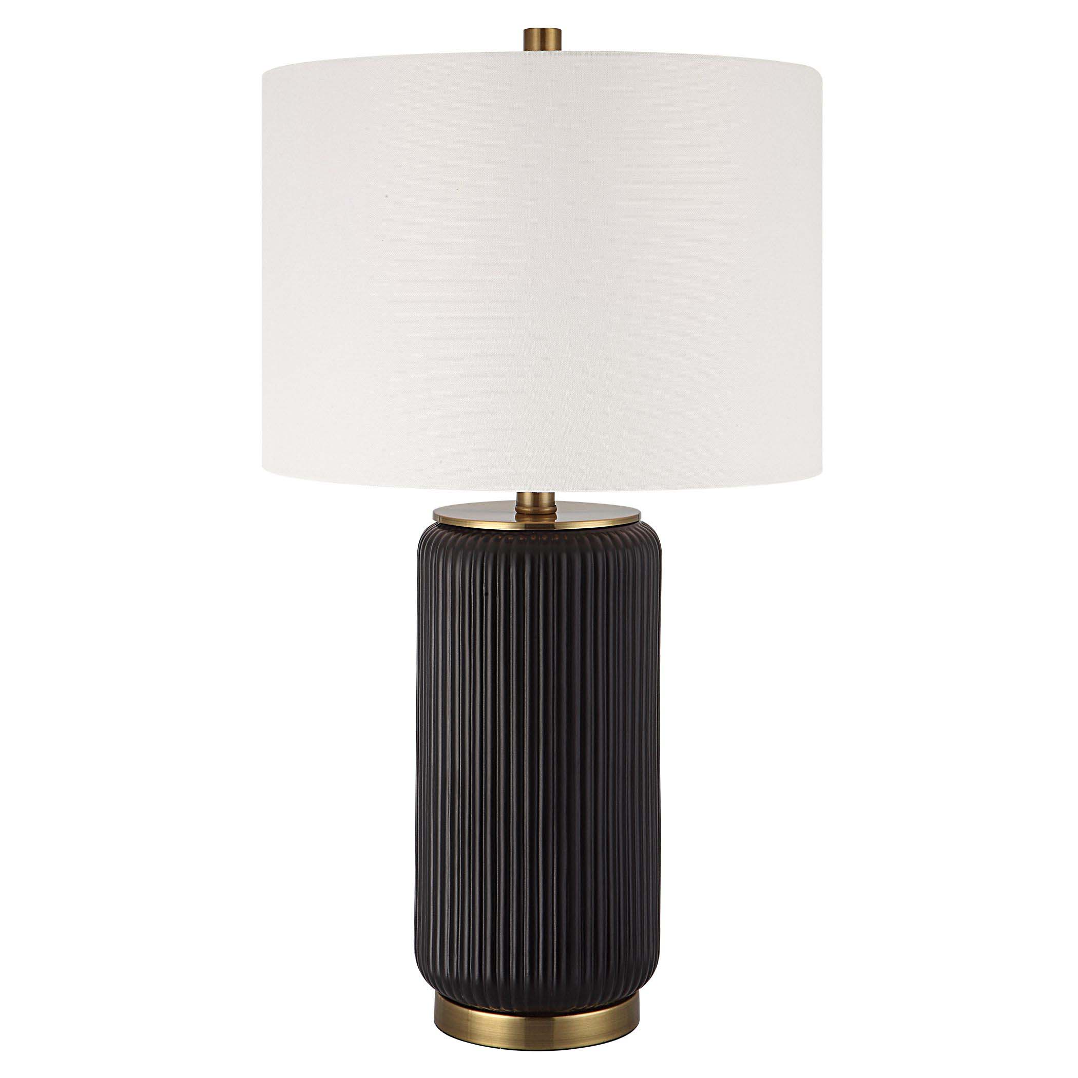 Home Decor Table Lamp Black Ceramic