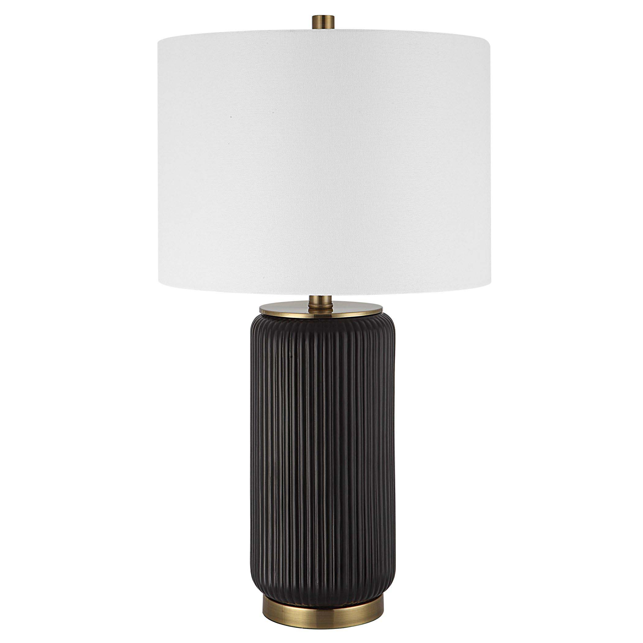 Home Decor Table Lamp Black Ceramic