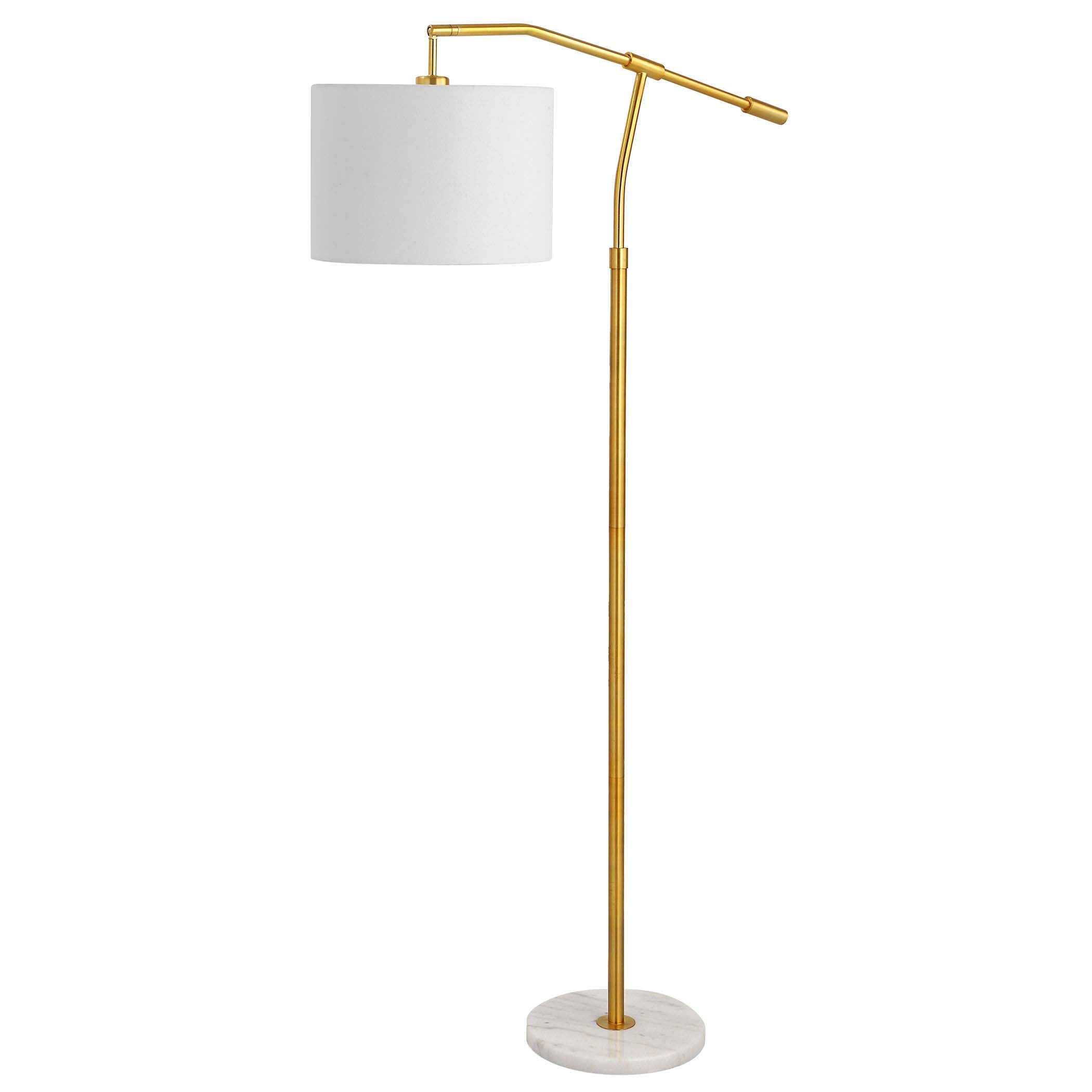 Home Decor Floor Lamp - Gold/White