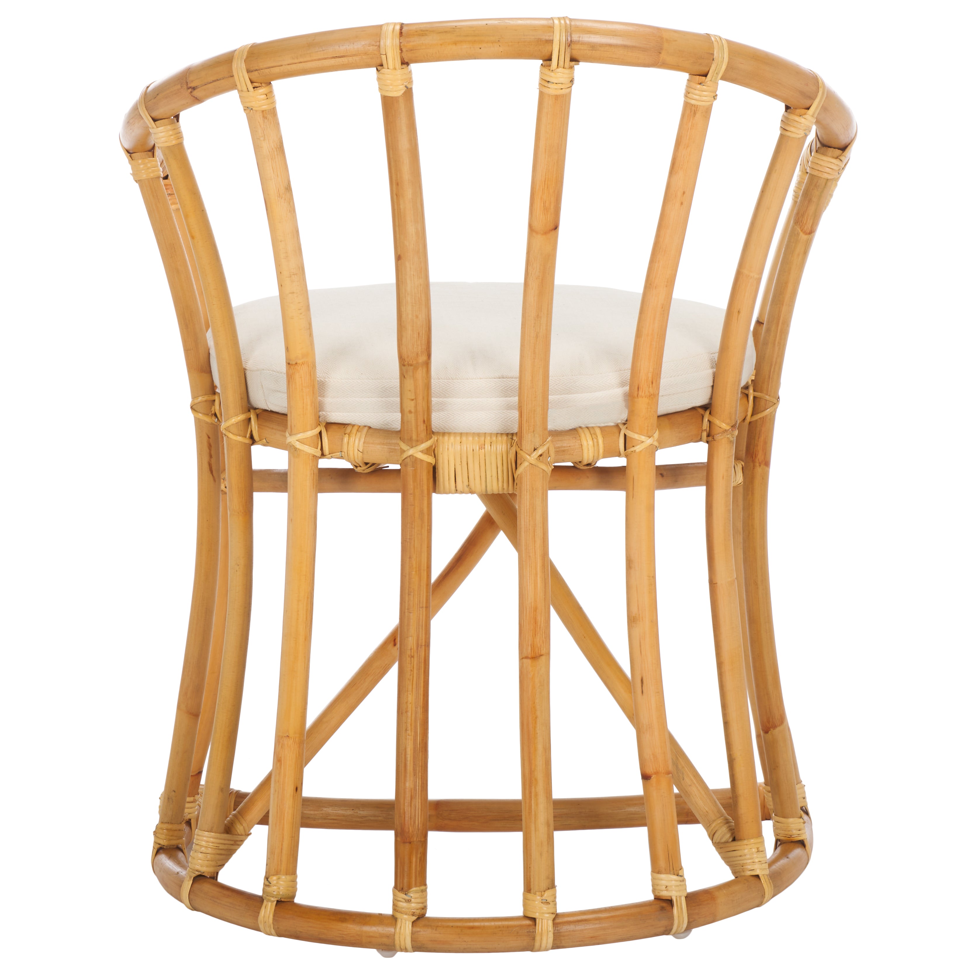 Safavieh Bates Rattan Accent Chair , WIK6500 - White / Natural