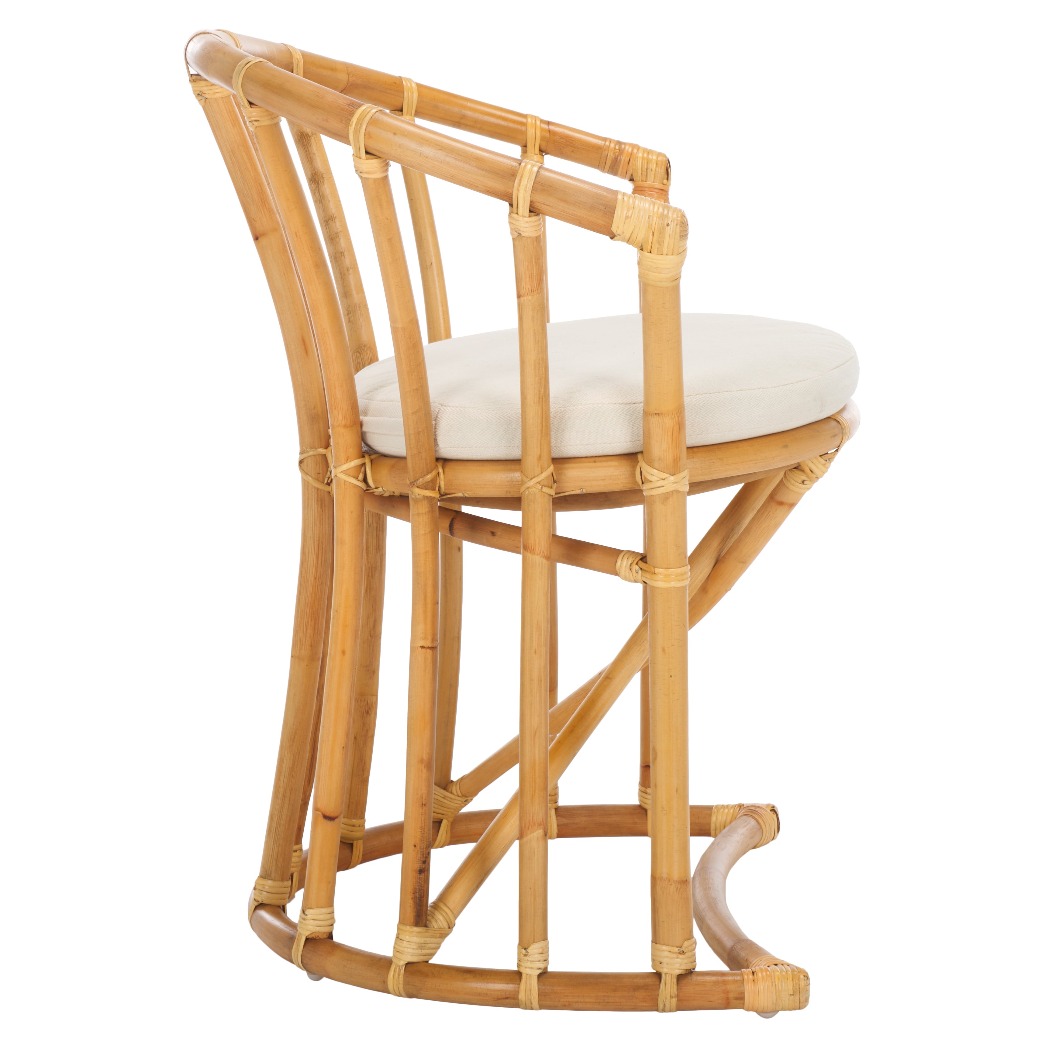 Safavieh Bates Rattan Accent Chair , WIK6500 - White / Natural