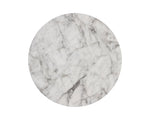 Goya End Table - Marble Look  White