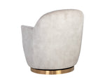 Casey Swivel Lounge Chair - Nono Cream