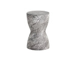 Cara End Table - Marble Look  Grey