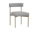 Seneca Dining Chair - Antique Brass  Arena Cement