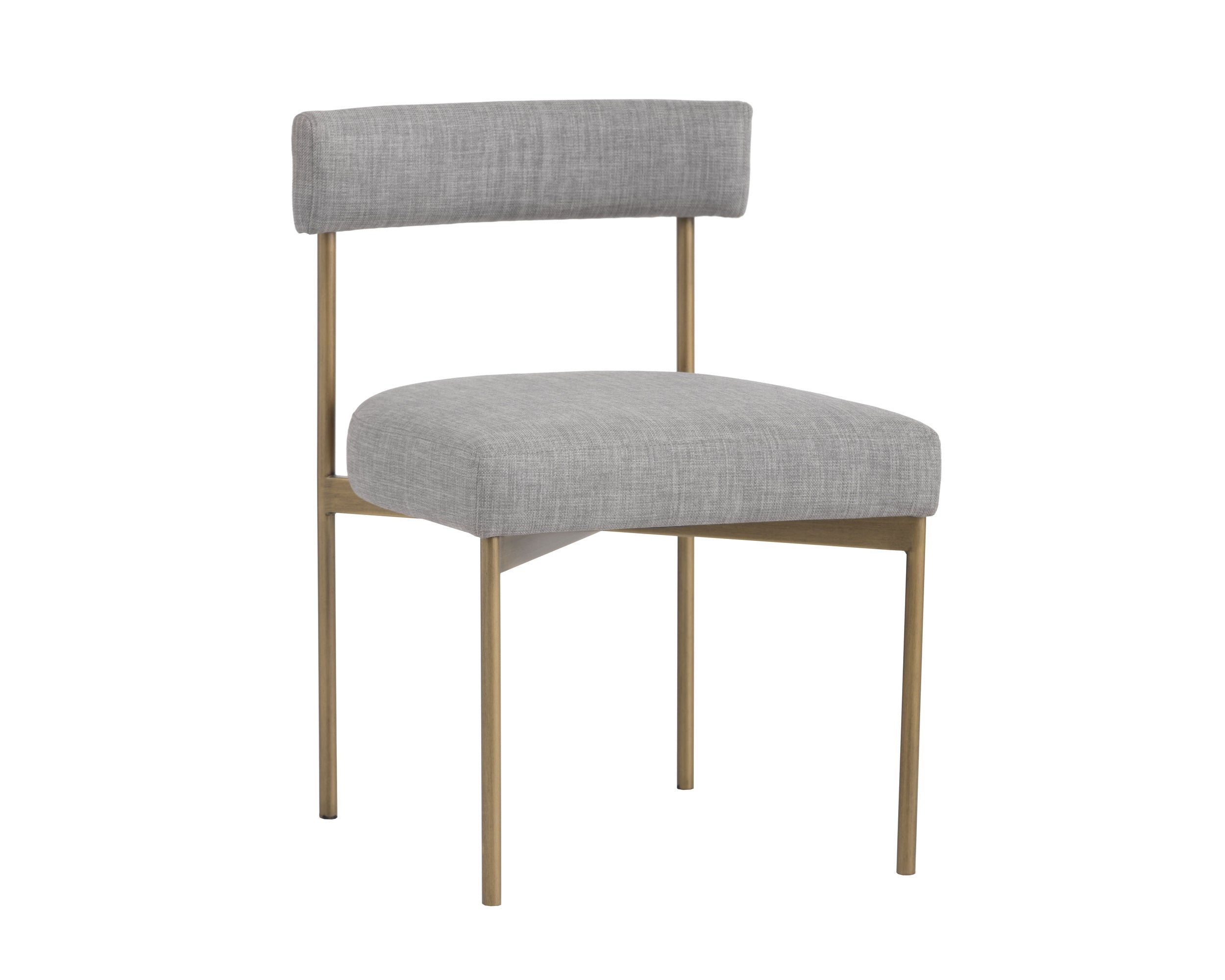 Seneca Dining Chair - Antique Brass  Arena Cement