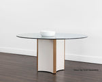 Danbury Dining Table Base - Modern Cream