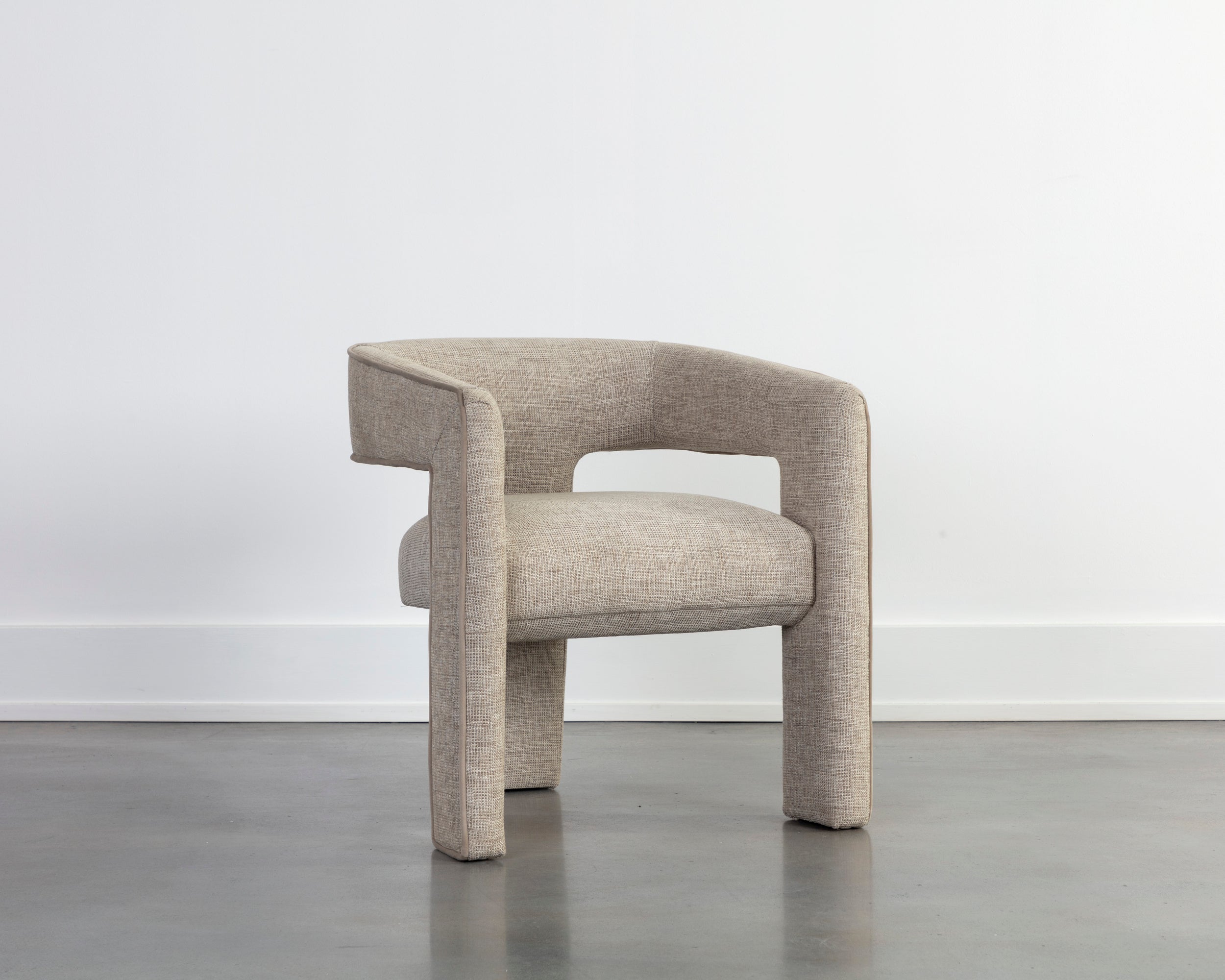 Krasner Dining Armchair - Rhapsody Sand