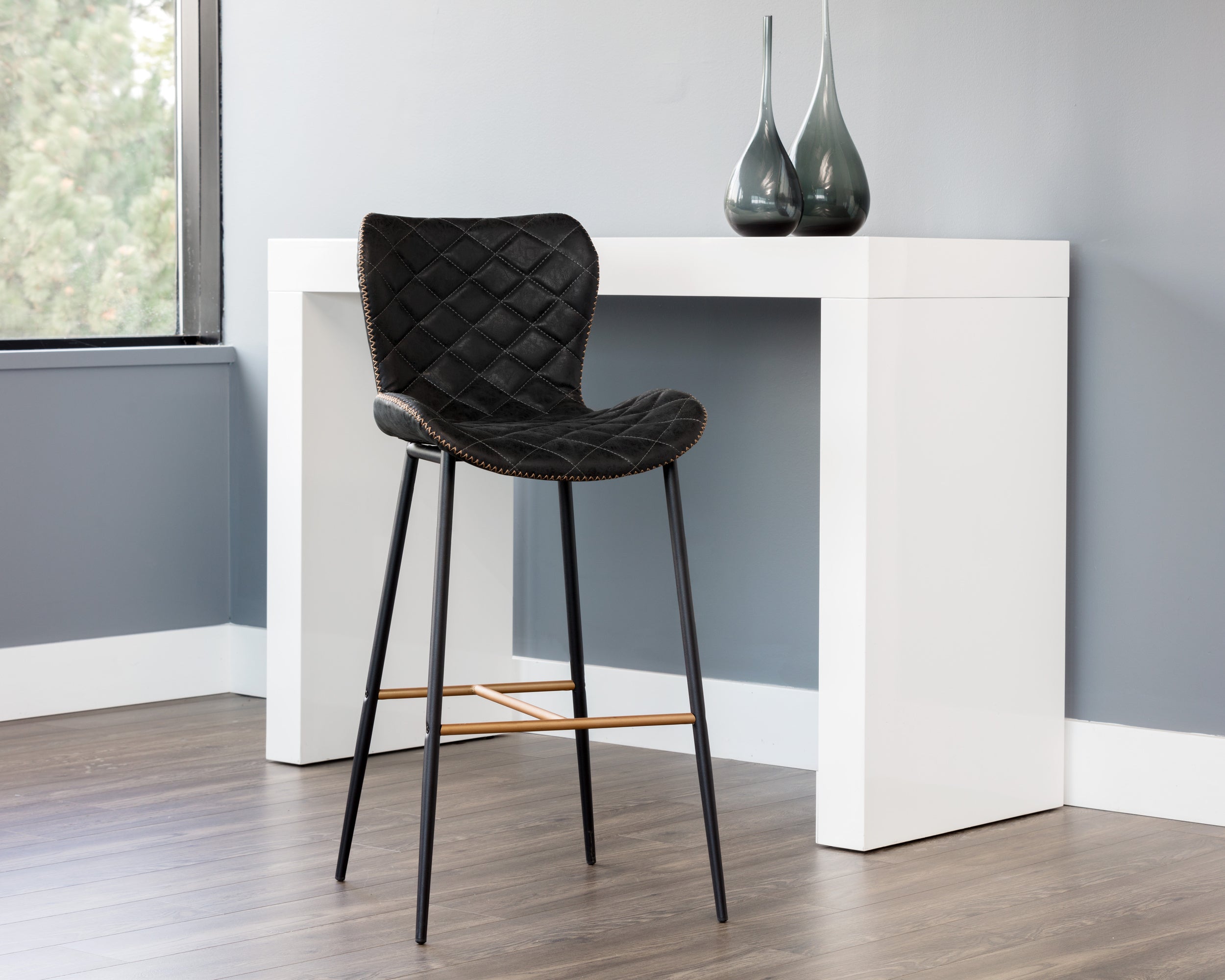 Lyla Barstool - Antique Black