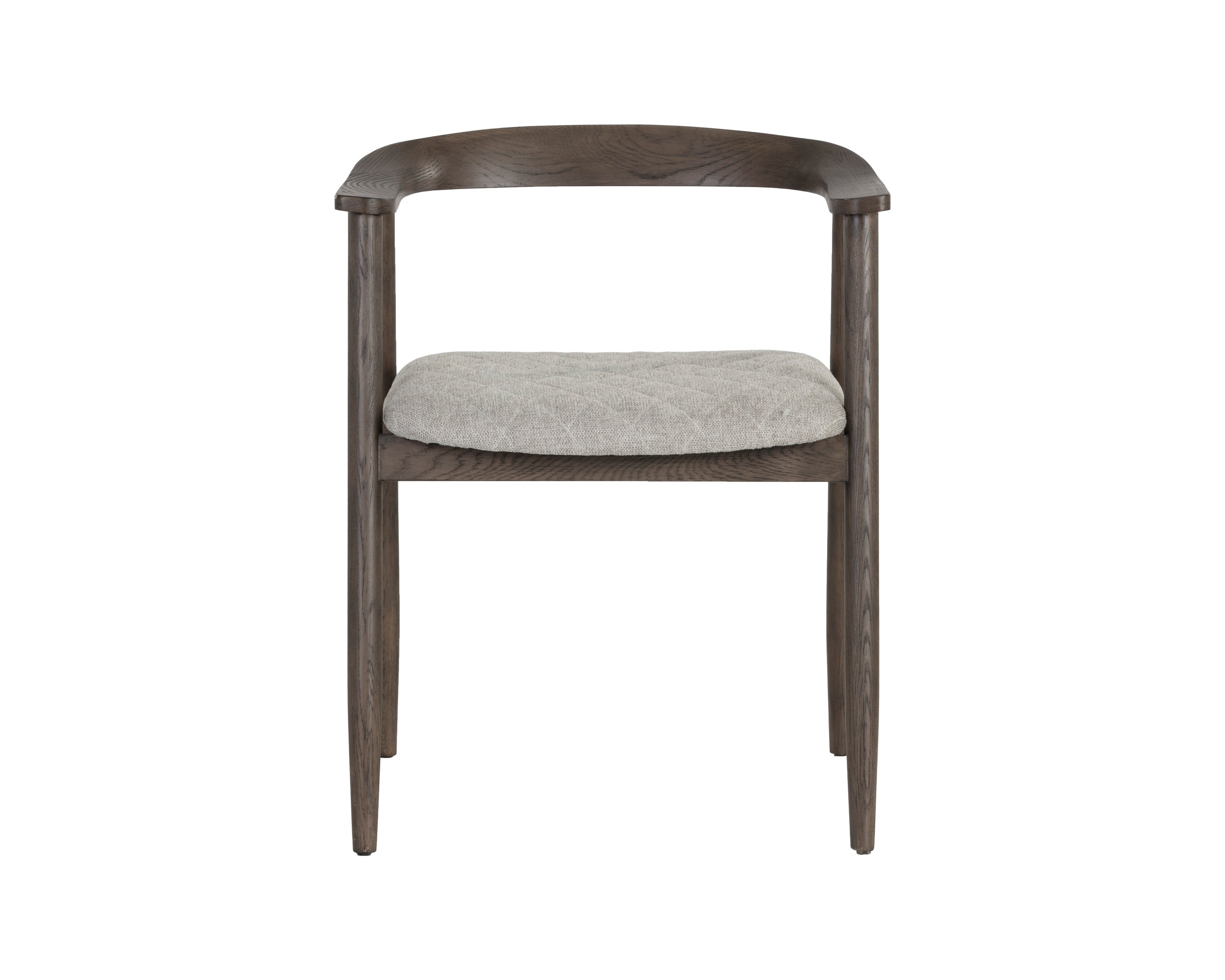 Jeremy Dining Armchair - Dark Brown  Belfast Heather Grey