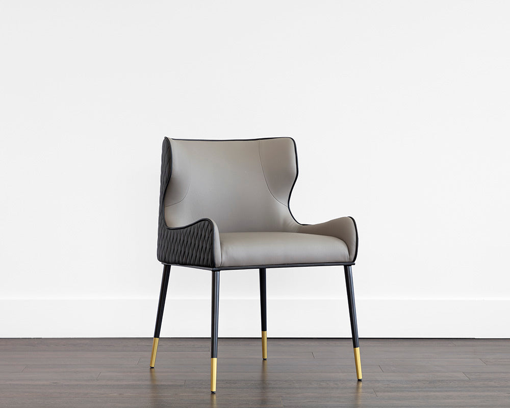 Gianni Dining Chair - Dillon Stratus / Dillon Black