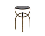 Alicent End Table - Black Marble