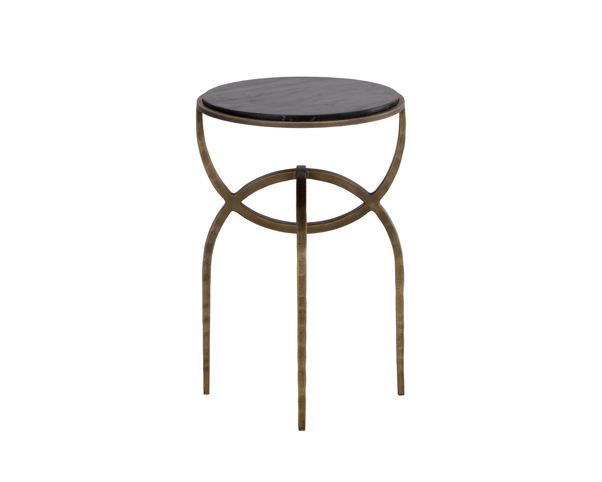 Alicent End Table - Black Marble