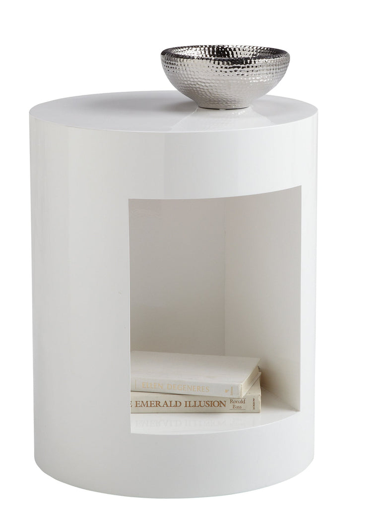 Beacon End Table - High Gloss White