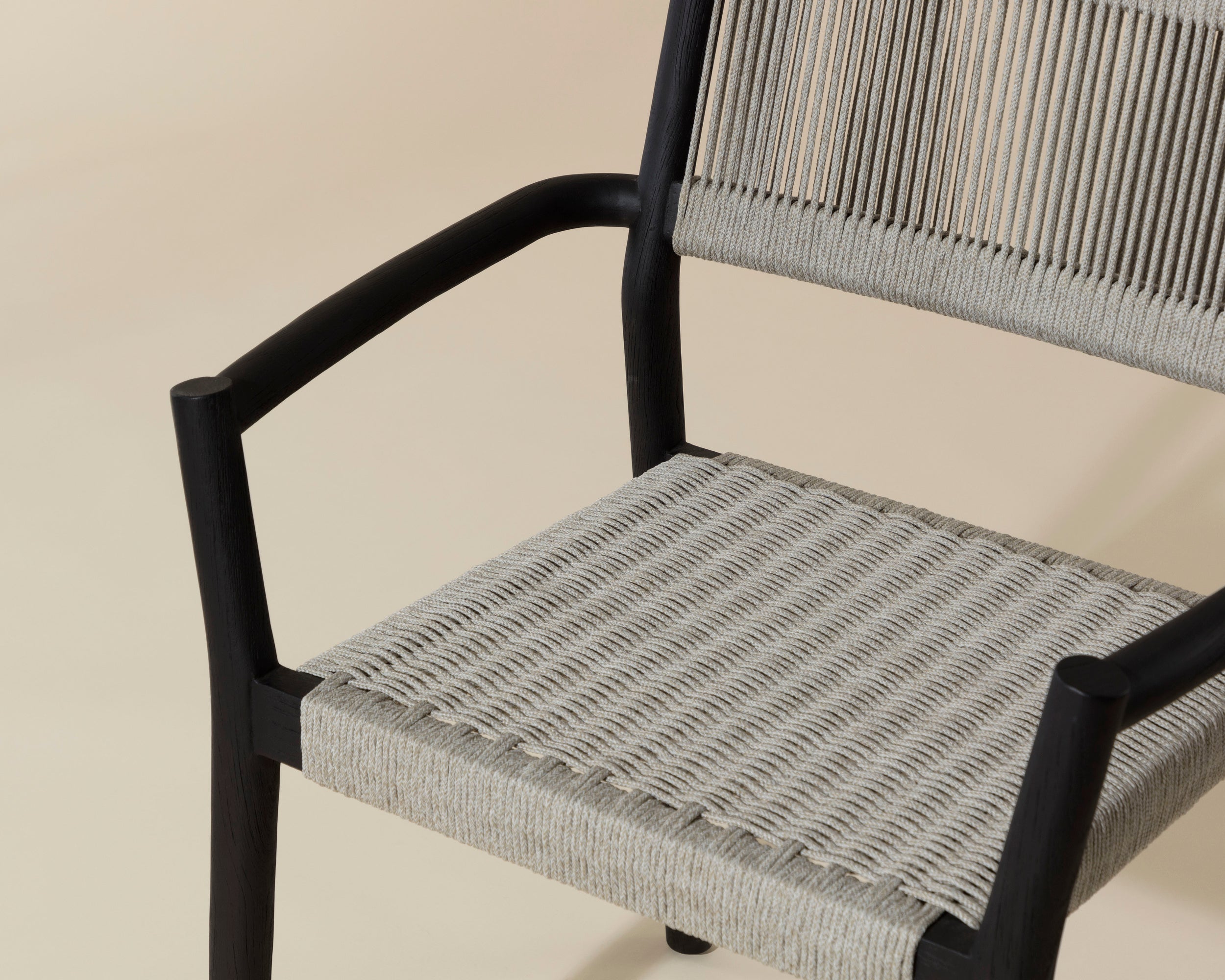 Kavala Stackable Dining Armchair - Charcoal