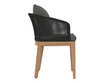 Capri Dining Armchair - Natural  Gracebay Grey