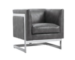 Yvette Armchair - Stainless Steel  Cantina Magnetite