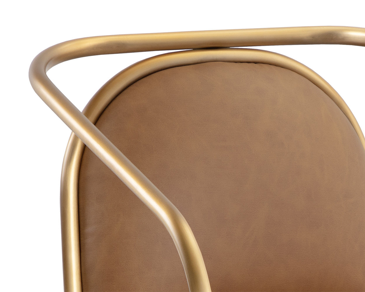 Cicero Lounge Chair - Milliken Cognac