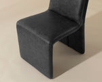 Cascata Dining Chair - Marseille Black Leather