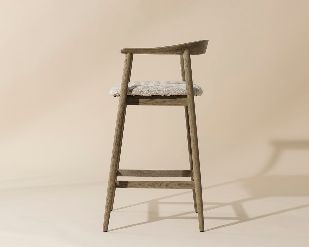 Jeremy Counter Stool - Weathered Oak  Dove Cream