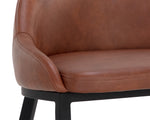 Astra Counter Stool - Black  Cinnamon Brown