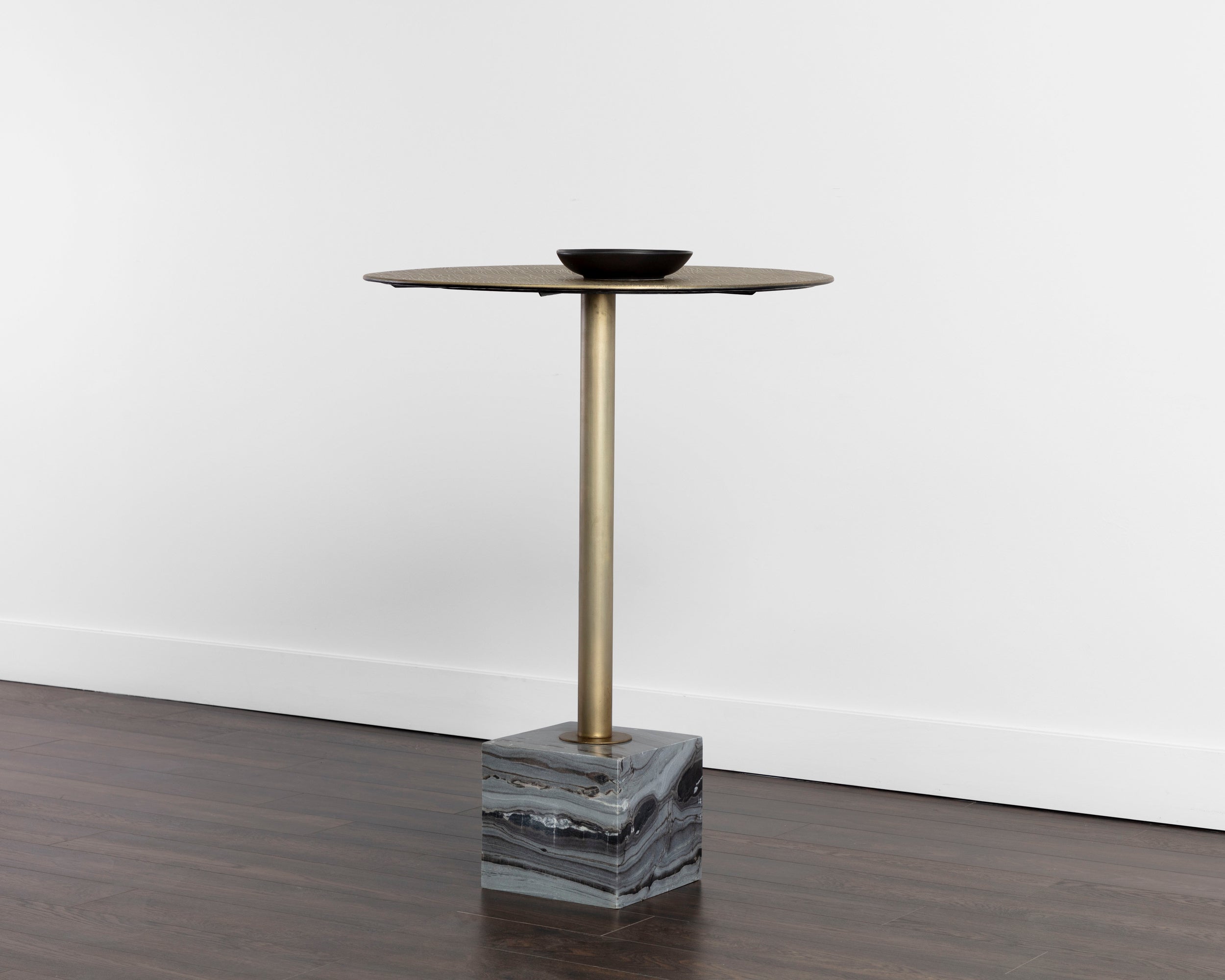 Kata Bar Table - Grey Marble