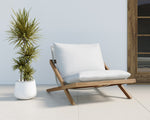 Bari Lounge Chair - Natural  Stinson White