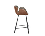 Waldo Counter Stool - November Grey / Cinnamon Brown