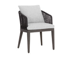 Capri Dining Armchair - Smoke Grey  Copacabana Marble