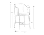 Carter Counter Stool - Napa Beige / Napa Tan