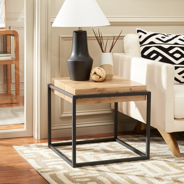 Safavieh Edgefield End Table, ACC7004 - Natural / Black