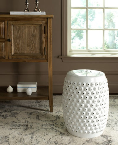 Safavieh Stella Nail Head Stool, ACS4530 - White