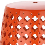 Safavieh Lacey Garden Stool - Orange