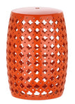 Safavieh Lacey Garden Stool - Orange