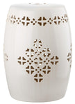 Safavieh Quatrefoil Garden Stool, ACS4535 - Cream