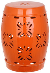 Safavieh Sakura Garden Stool, ACS4543 - Orange