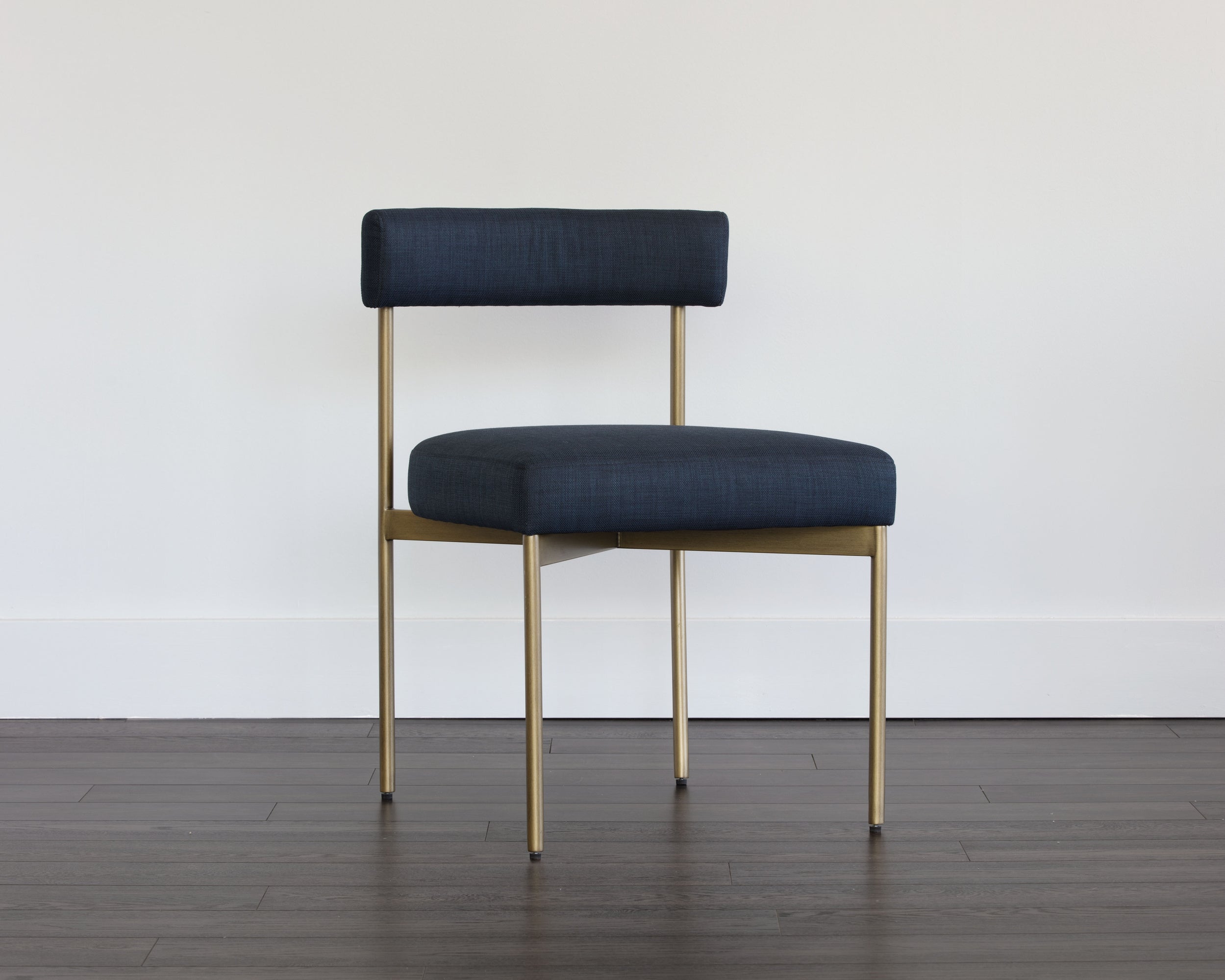 Seneca Dining Chair - Antique Brass  Arena Navy