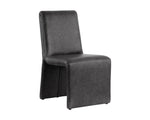 Cascata Dining Chair - Marseille Black Leather