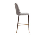 Klaus Barstool - Gunmetal  Flint Grey / Napa Taupe