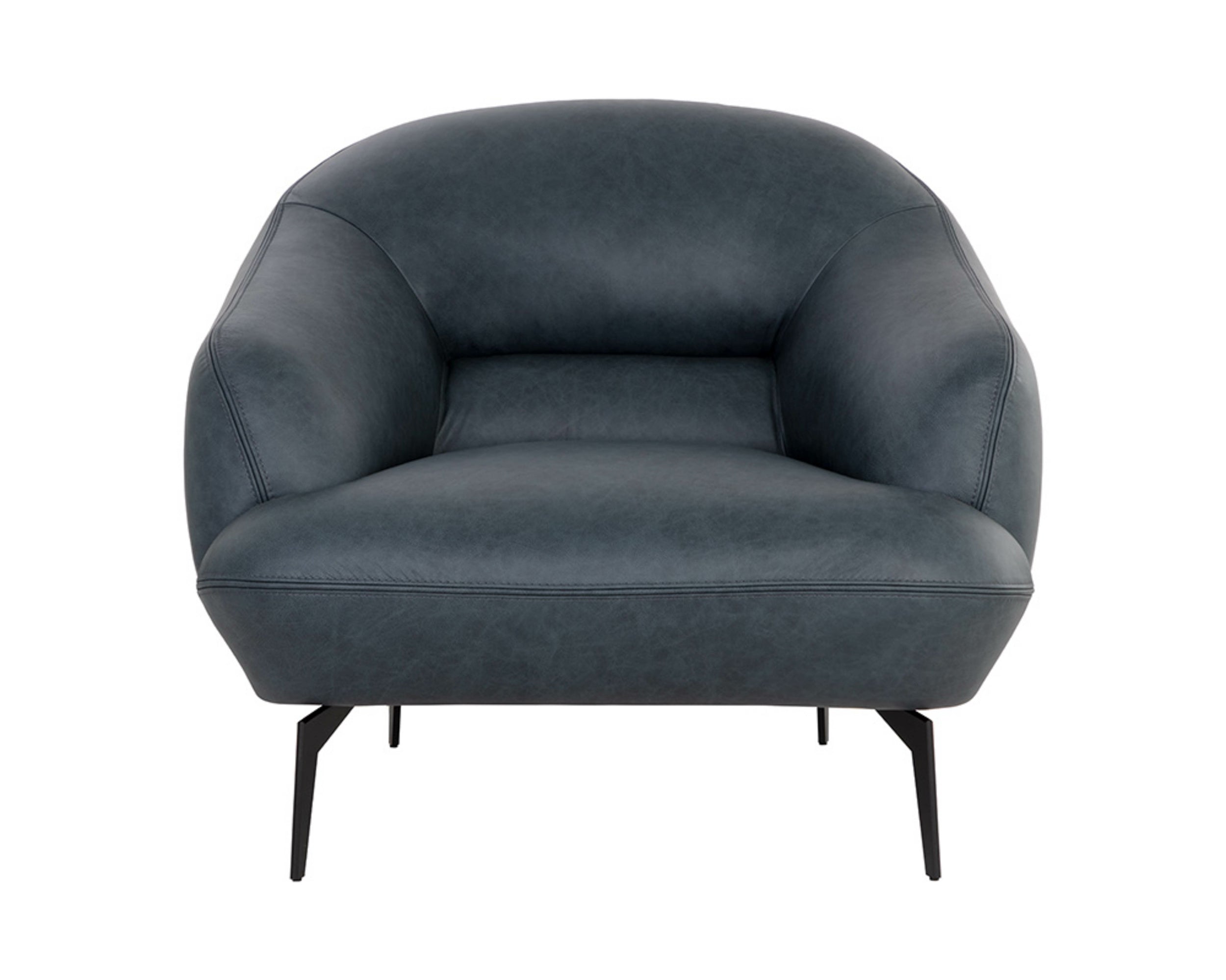 Armani Armchair - Midnight Blue Leather