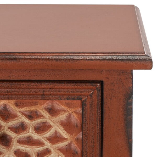 Safavieh Ernest End Table With Storage Drawer, AMH4080 - Dark Brown