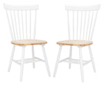 Safavieh Parker 17''H Spindle Dining Chair (Set Of 2), AMH8500 - White/Natural