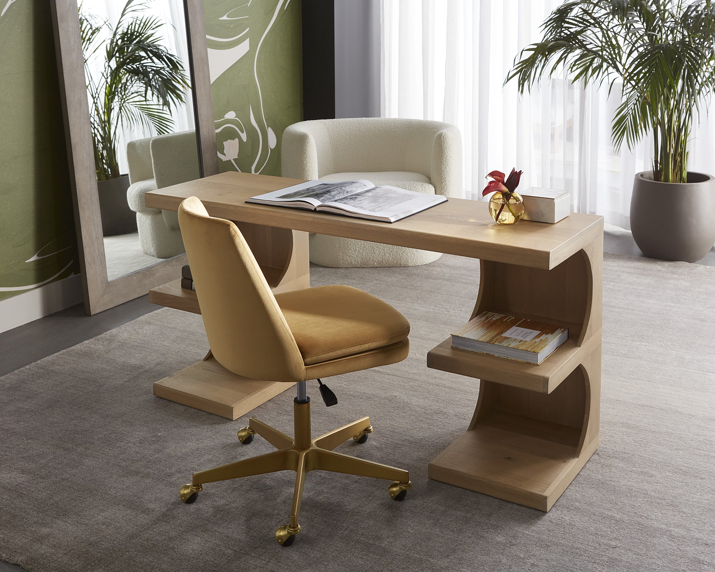 Berget Office Chair - Gold Sky