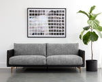 Ashi Sofa - Nash Zebra / Coal Black