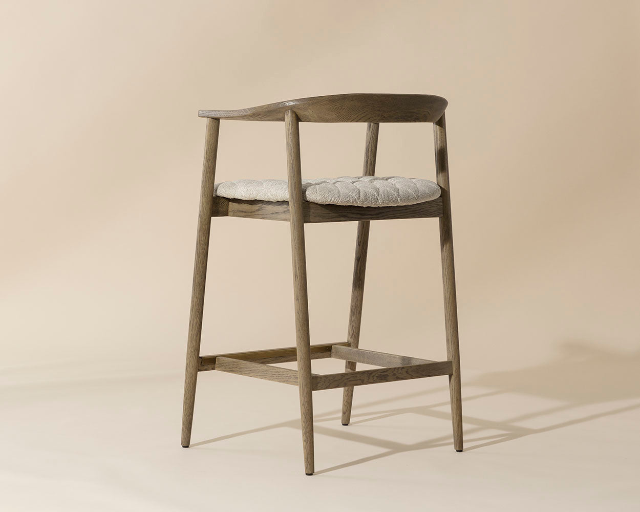 Jeremy Counter Stool - Weathered Oak  Dove Cream