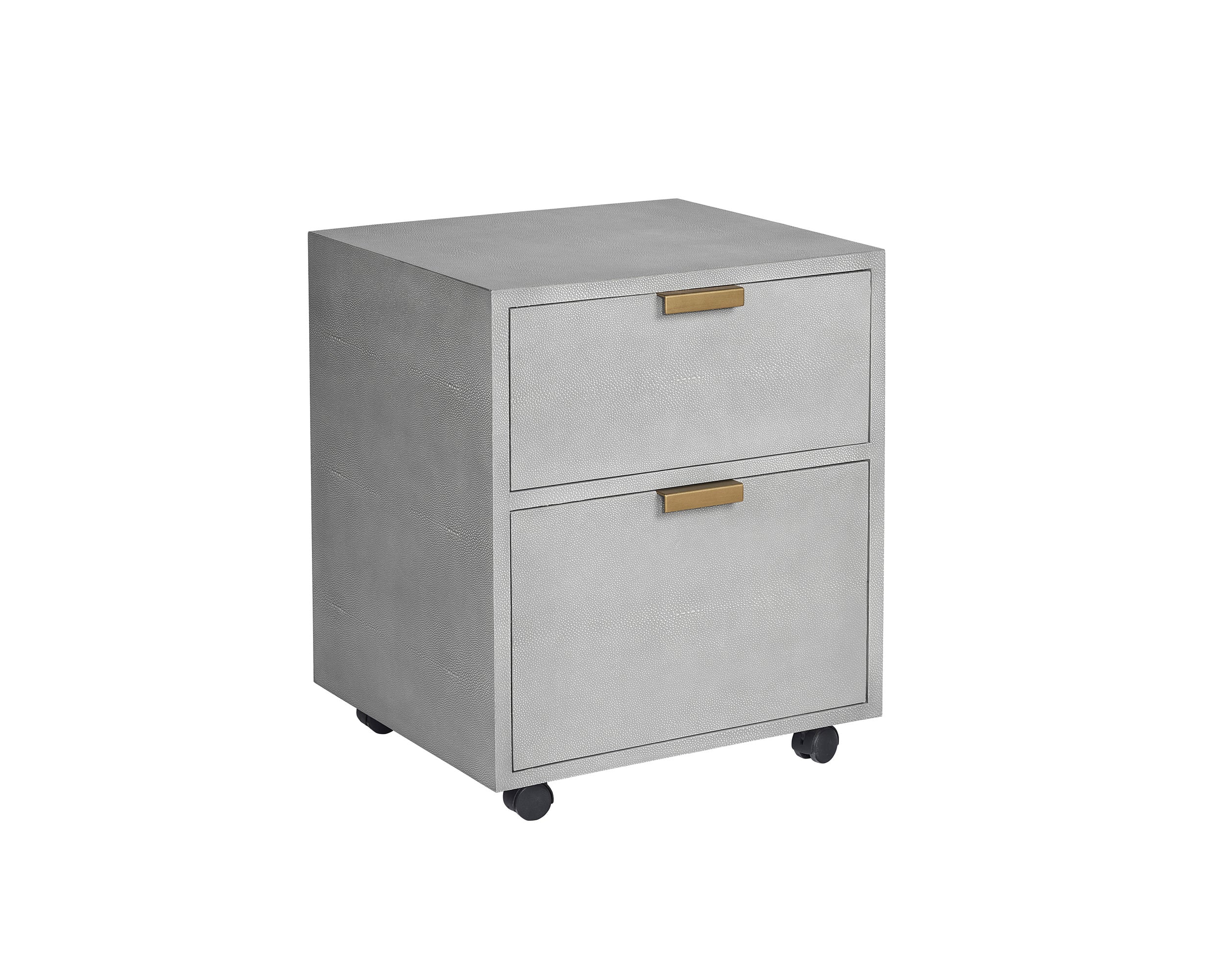 Jiro File Cabinet - Grey Shagreen