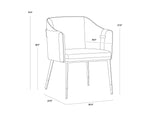 Carter Dining Armchair - Napa Thunder / Napa Slate